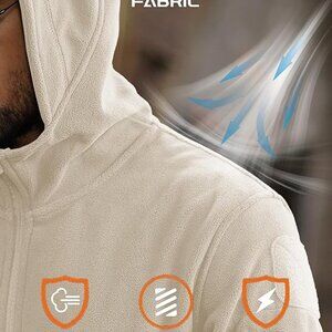 Men's Military Tactical Hooded Fleece Jacket, Brand New, Size XL